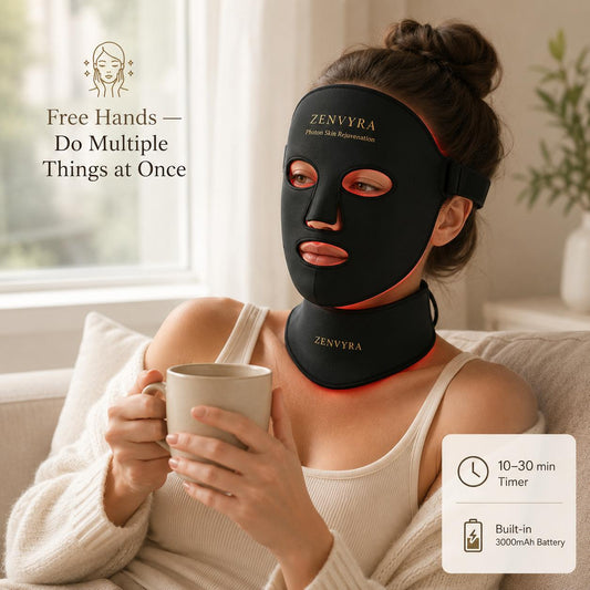 ZENVYRA LED Face & Neck Mask β 8-Color Photon Light Therapy